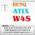 Bangkok Font - Ön Yüz Pleksi Yan Yüz Galvaniz Tabela Harfleri, Montaja Hazır